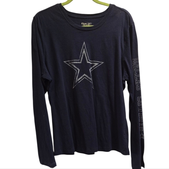 Reebok Tops - 2/$10 Offer Applies ! Reebok DALLAS COWBOYS Navy Long Sleeve  Shirt